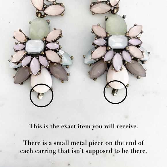 🆑 "Ainsley" Earrings || Pink/Green Crystal - Picture 7 of 9